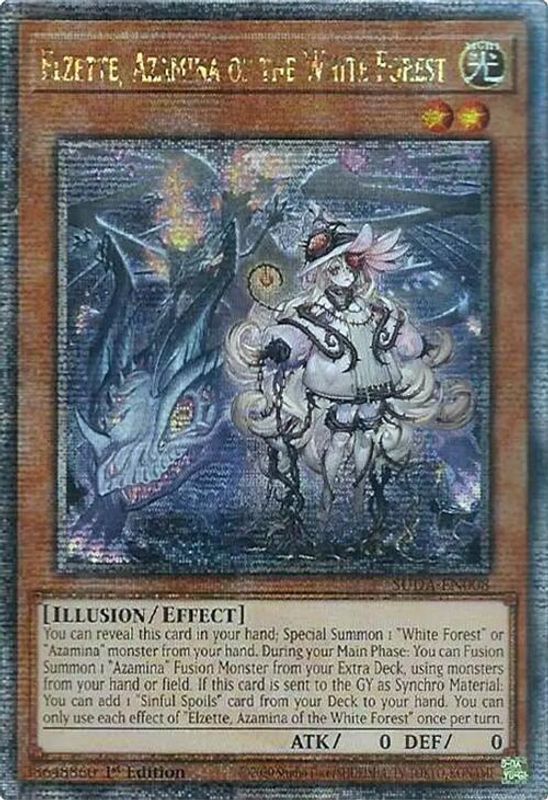Elzette, Azamina of the White Forest - SUDA-EN008 - Quarter Century Secret Rare - 1st Edition
