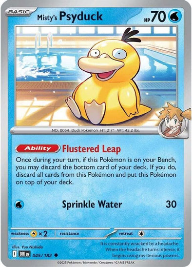 【新品】Misty's Psyduck ポケモンカードゲーム 401 Games Canada - Misty's Psyduck - 045/182 - Uncommon
