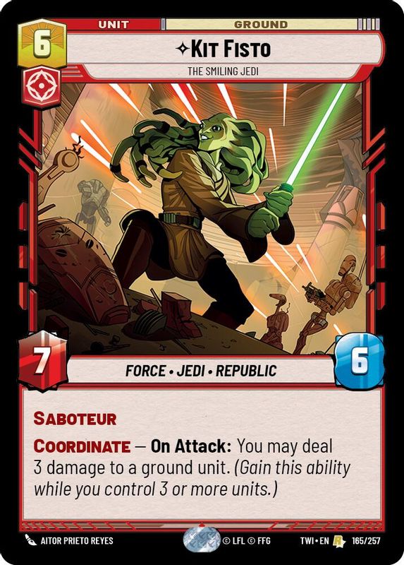 Kit Fisto - The Smiling Jedi - 165/257 - Rare