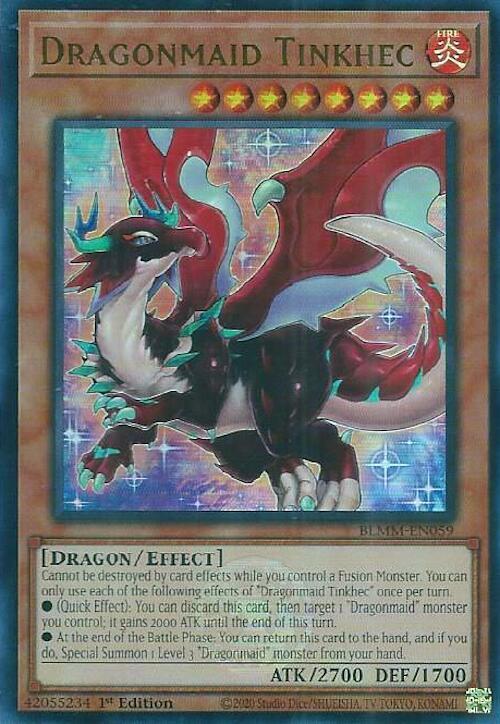 Dragonmaid Tinkhec - BLMM-EN059 - Ultra Rare - 1st Edition