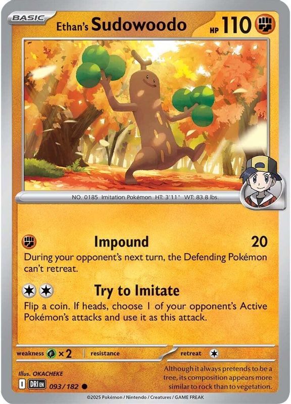Ethan's Sudowoodo - 093/182 - Common