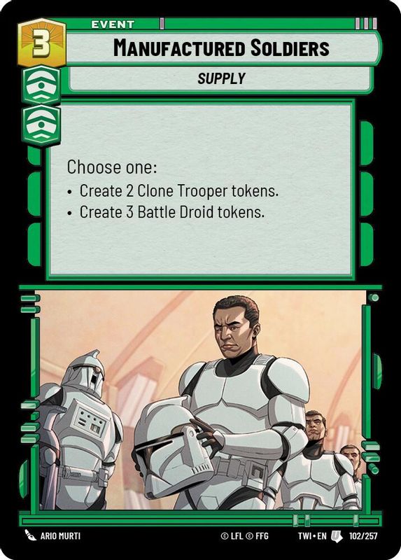 Manufactured Soldiers - 102/257 - Uncommon