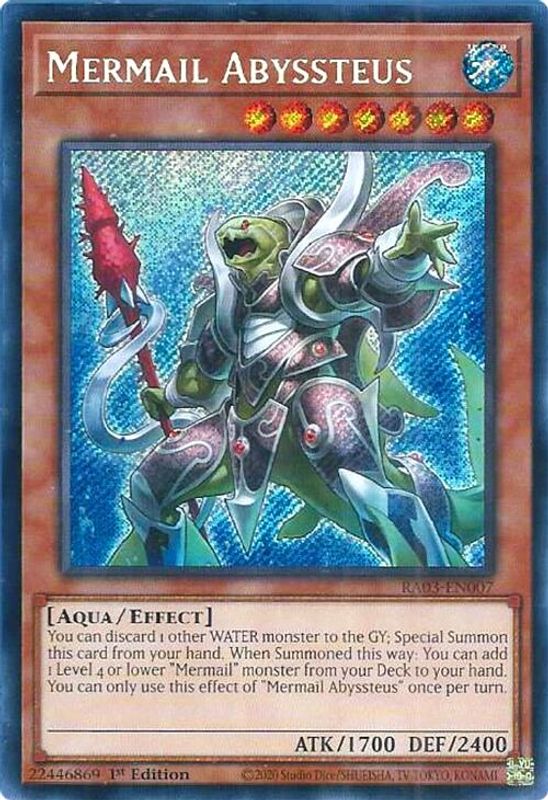 Mermail Abyssteus (Secret Rare) - RA03-EN007 - Secret Rare - 1st Edition