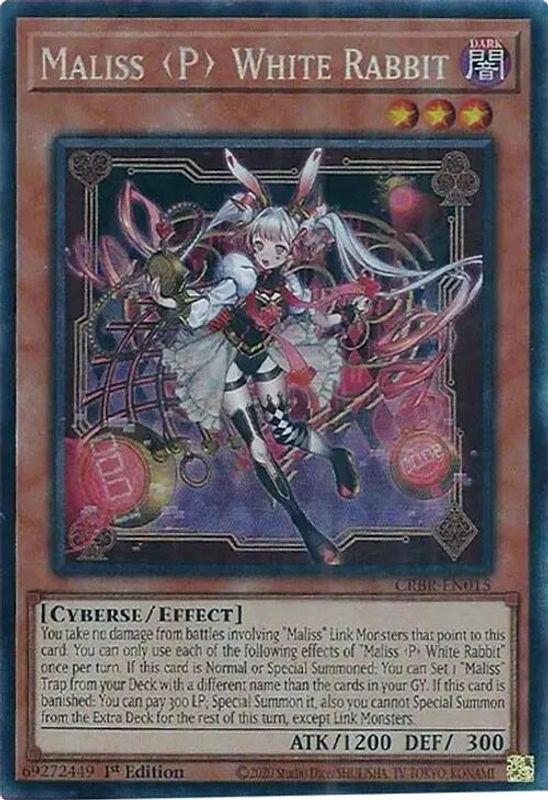 Maliss P White Rabbit (CR) - CRBR-EN015 - Collector's Rare - 1st Edition