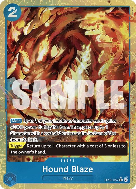 Hound Blaze (PRB01) (Alternate Art) - OP05-057 - Rare