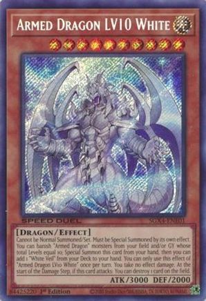 Armed Dragon LV10 White (Secret Rare) - SGX4-ENE01 - Secret Rare  - 1st Edition