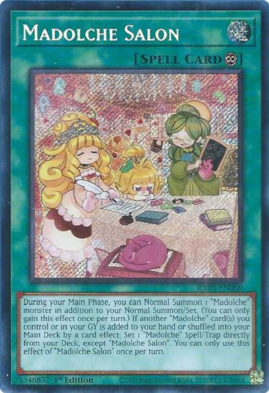 Madolche Salon (Secret Rare) - RA03-EN069 - Secret Rare - 1st Edition