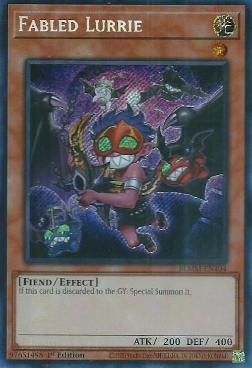Fabled Lurrie - BLMM-EN104 - Secret Rare - 1st Edition