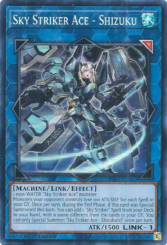 Sky Striker Ace - Shizuku - RA03-EN043 - Super Rare - 1st Edition