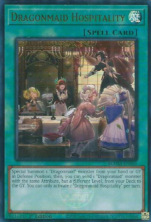 Dragonmaid Hospitality - BLMM-EN065 - Ultra Rare - 1st Edition