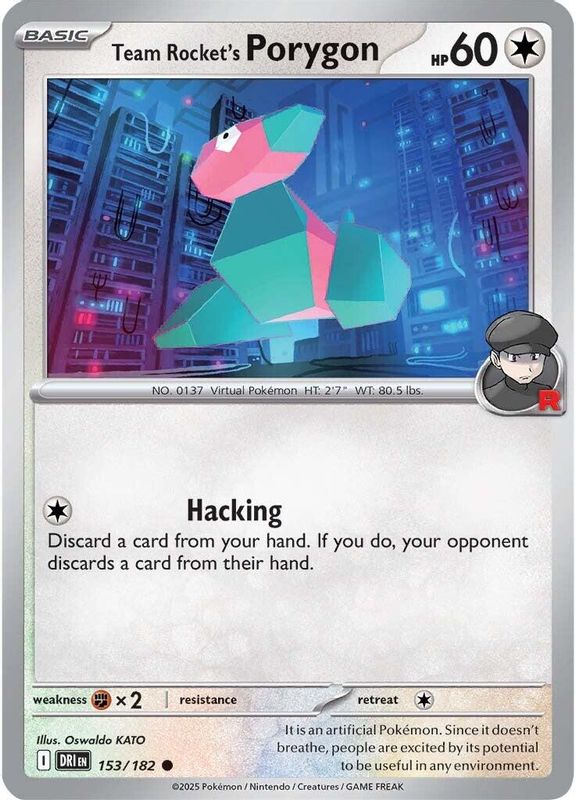 Team Rocket's Porygon - 153/182 - Common