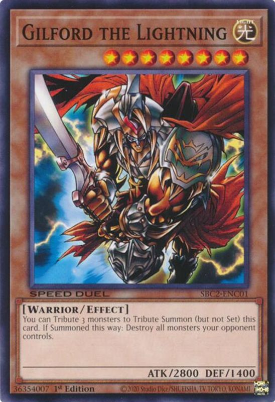 Gilford the Lightning - SBC2-ENC01 - Common - 1st Edition
