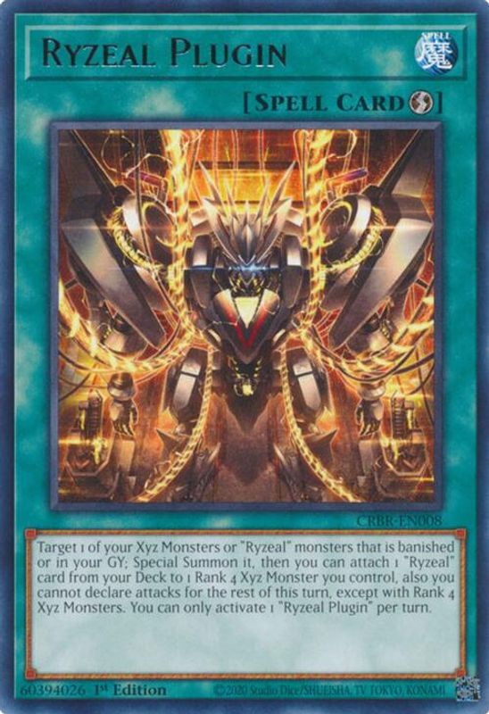 Ryzeal Plugin - CRBR-EN008 - Rare - 1st Edition