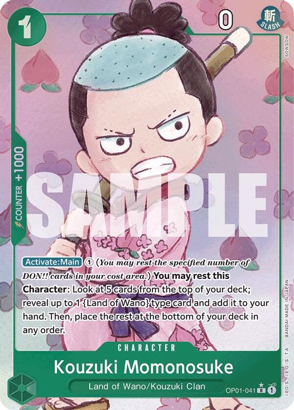 Kouzuki Momonosuke (PRB01) (Alternate Art) - OP01-041 - Rare