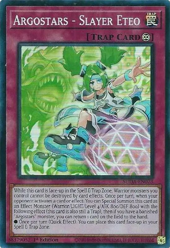 Argostars - Slayer Eteo - SUDA-EN073 - Super Rare - 1st Edition