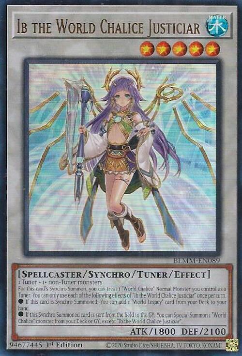 Ib the World Chalice Justiciar - BLMM-EN089 - Ultra Rare - 1st Edition