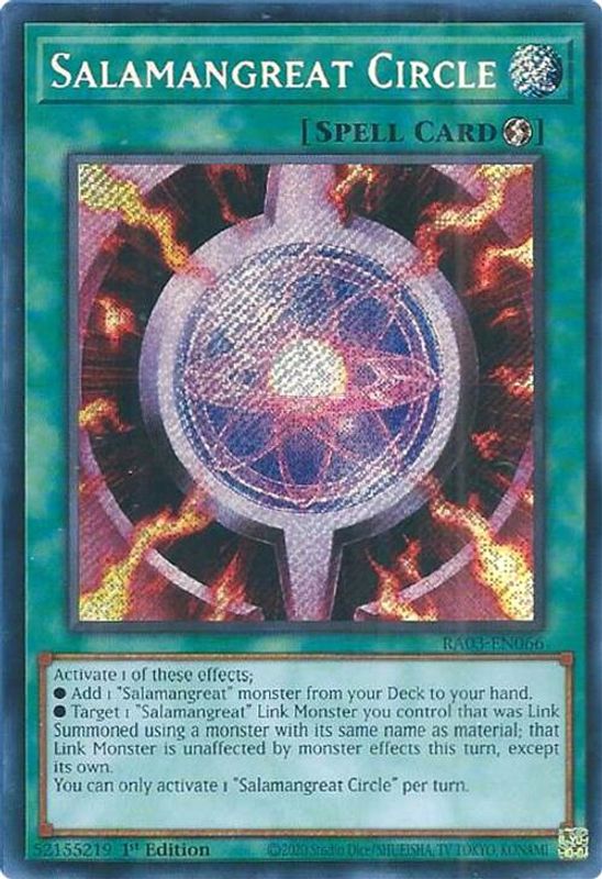 Salamangreat Circle (Secret Rare) - RA03-EN066 - Secret Rare - 1st Edition