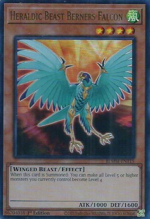 Heraldic Beast Berners Falcon - BLMM-EN115 - Ultra Rare - 1st Edition