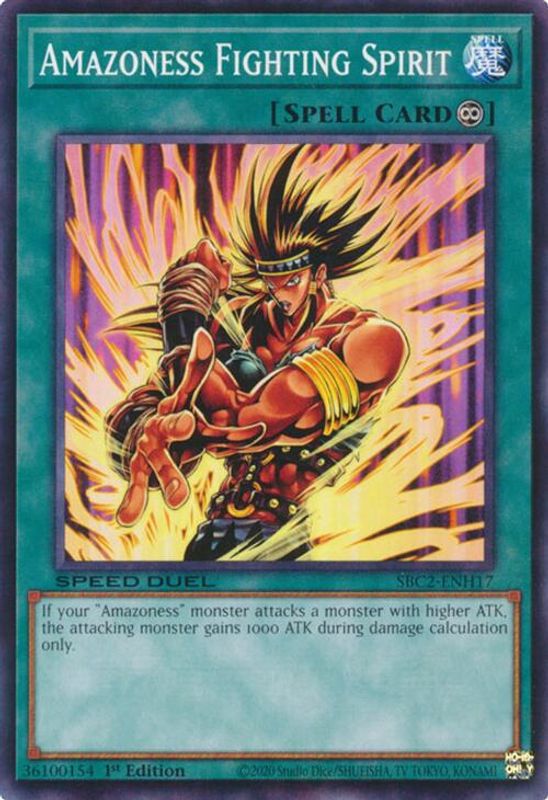 Amazoness Fighting Spirit - SBC2-ENH17 - Common - 1st Edition