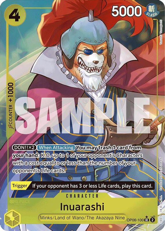 Inuarashi (PRB01) (Full Art) - OP06-100 - Uncommon