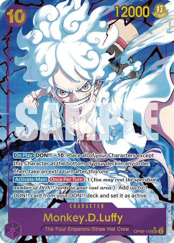 Monkey.D.Luffy (PRB01) (Alternate Art) - OP05-119 - Secret Rare