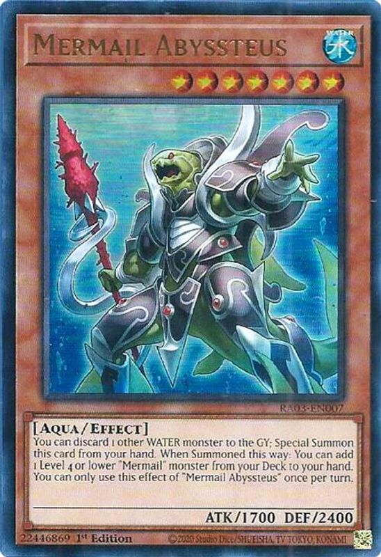 Mermail Abyssteus (UR) - RA03-EN007 - Ultra Rare - 1st Edition