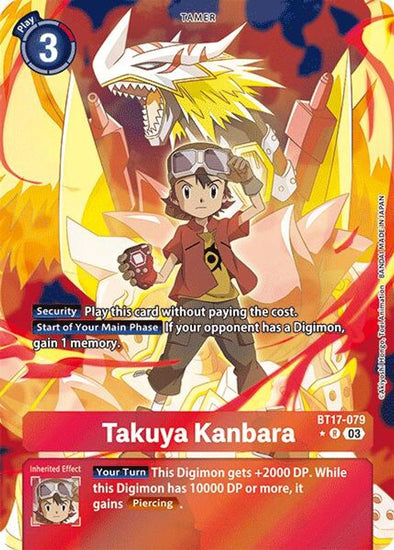 Takuya Kanbara (Alternate Art) - BT17-079 - Rare