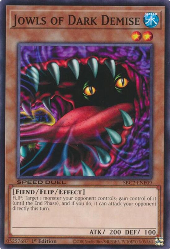Jowls of Dark Demise - SBC2-ENE09 - Common - 1st Edition