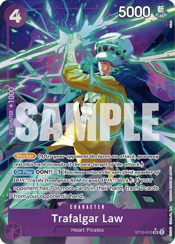 Trafalgar Law (PRB01) (Alternate Art) - ST10-010 - Super Rare