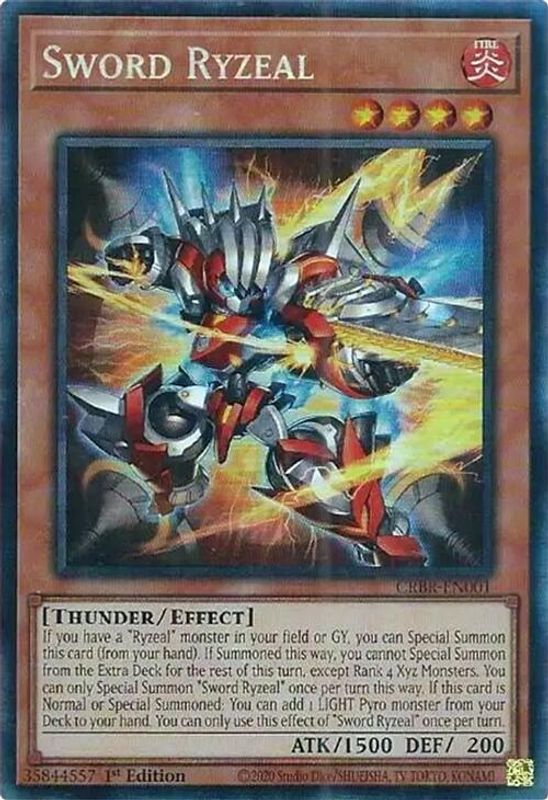 Sword Ryzeal (CR) - CRBR-EN001 - Collector's Rare - 1st Edition