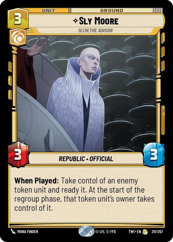 Sly Moore - Secretive Advisor - 211/257 - Rare