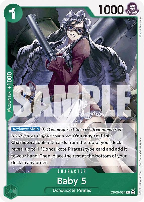 Baby 5 (OP05-034) (Reprint) - OP05-034 - Rare  (No Pencil Mark)