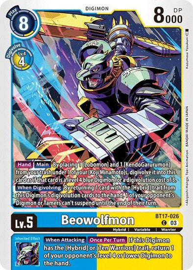 Beowolfmon - BT17-026 - Common