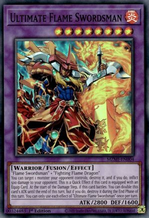 Ultimate Flame Swordsman - MZMI-EN004 - Super Rare - 1st Edition