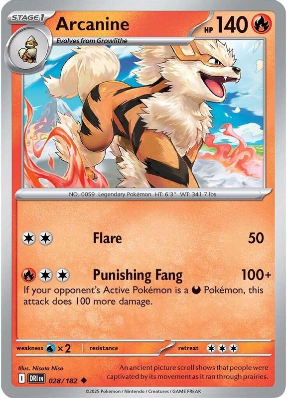 Arcanine - 028/182 - Uncommon