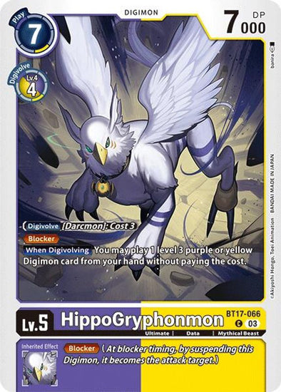 HippoGryphonmon - BT17-066 - Common