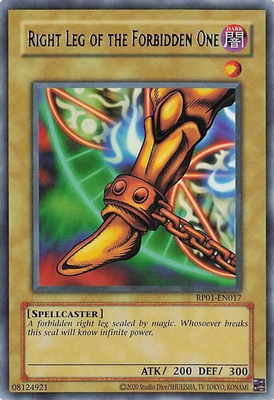 Right Leg of the Forbidden One (2020 Date Reprint) - RP01-EN017 - Rare
