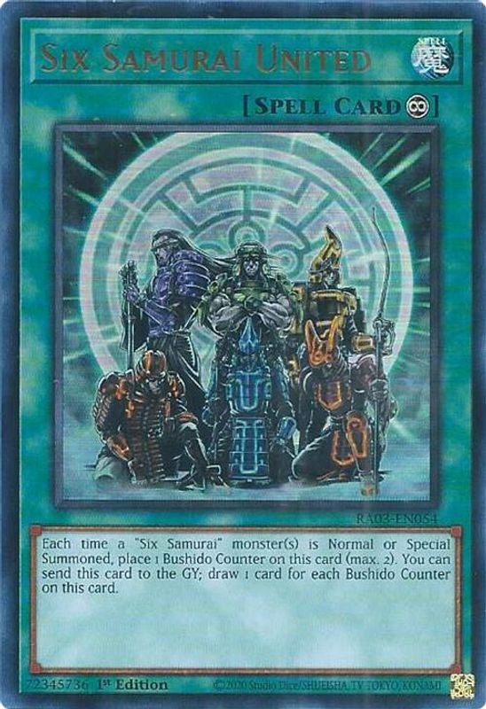 Six Samurai United (UR) - RA03-EN054 - Ultra Rare - 1st Edition