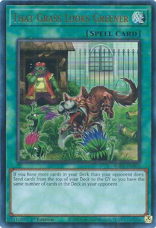 That Grass Looks Greener (UR) - RA03-EN063 - Ultra Rare - 1st Edition
