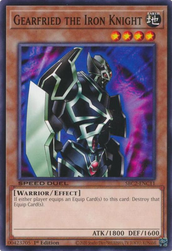 Gearfried the Iron Knight - SBC2-ENC11 - Common - 1st Edition