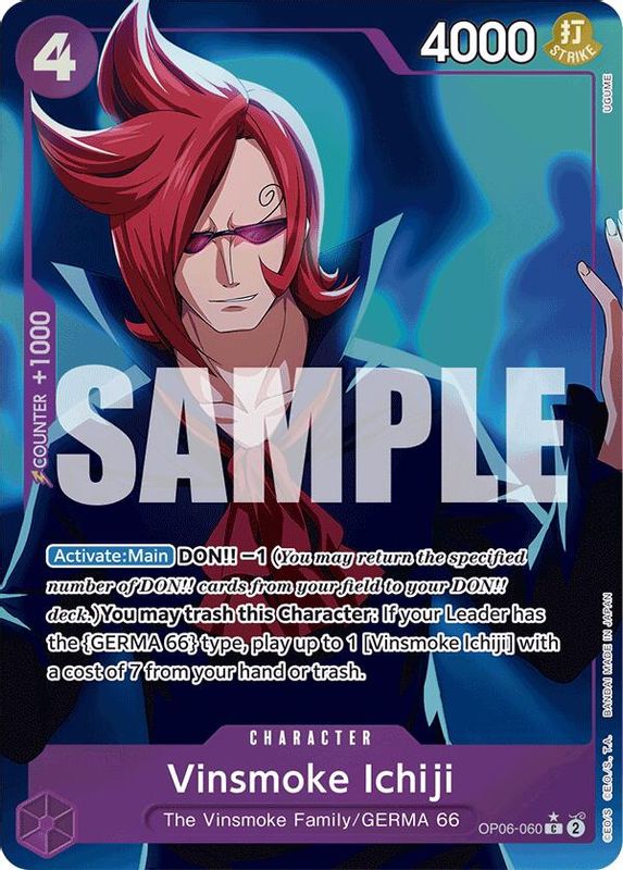 Vinsmoke Ichiji (PRB01) (Full Art) - OP06-060 - Common