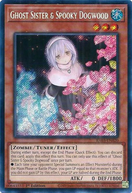 Ghost Sister & Spooky Dogwood (Alternate Art) (Secret Rare) - RA03-EN020 - Secret Rare - 1st Edition