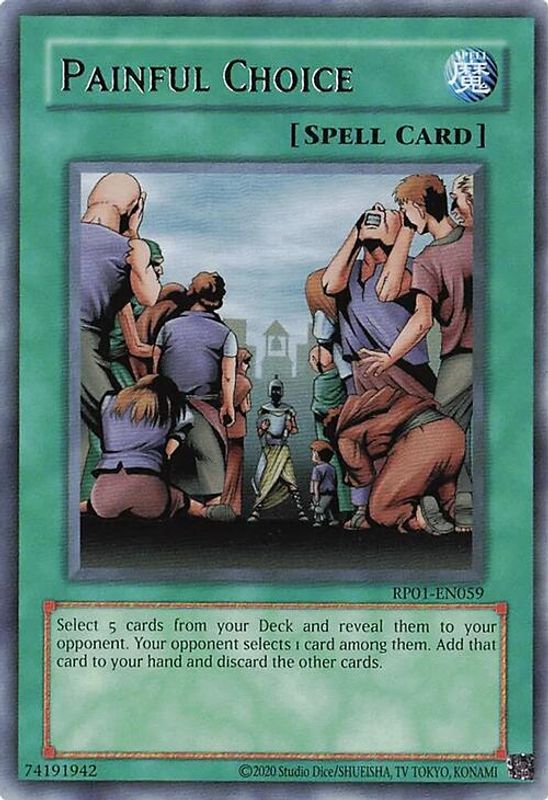 Painful Choice (2020 Date Reprint) - RP01-EN059 - Rare