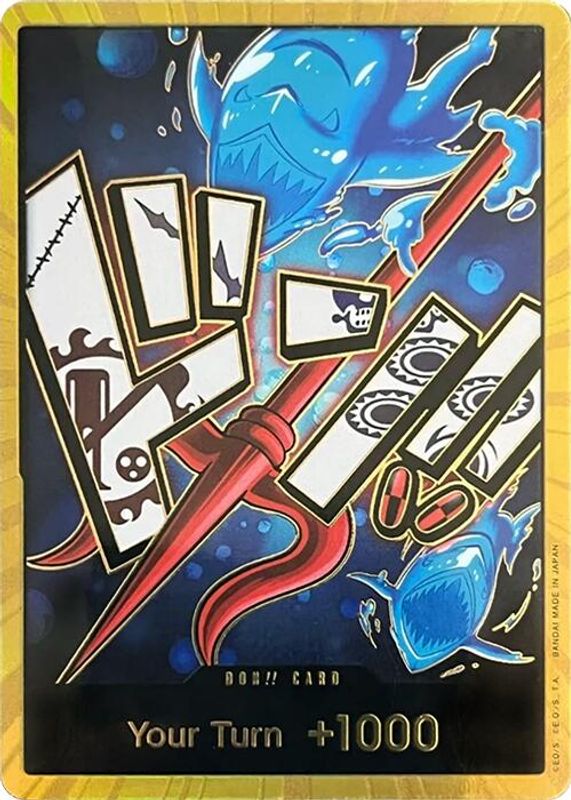 DON!! Card (Hody Jones) (Gold) - PRB01 - DON!!