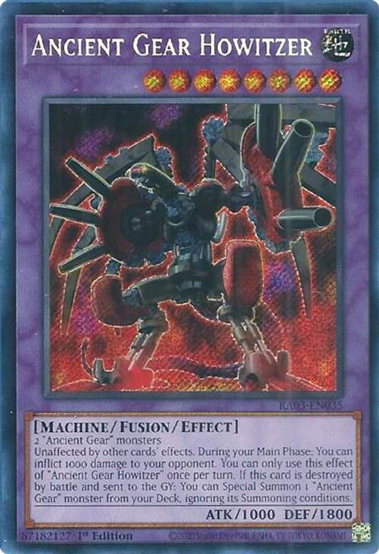 Ancient Gear Howitzer (Secret Rare) - RA03-EN035 - Secret Rare - 1st Edition