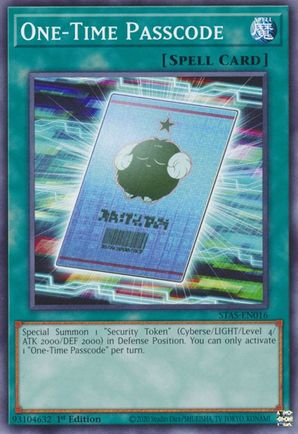 One-Time Passcode - STAS-EN016 - Common