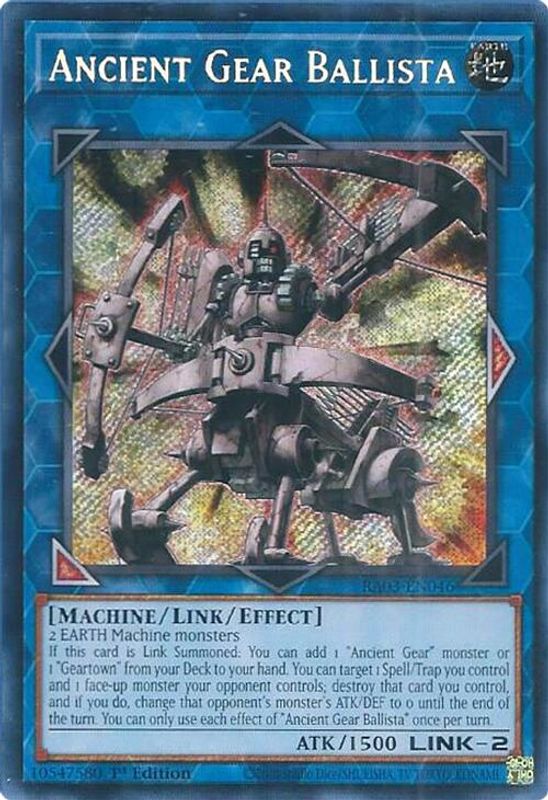 Ancient Gear Ballista (Secret Rare) - RA03-EN046 - Secret Rare - 1st Edition