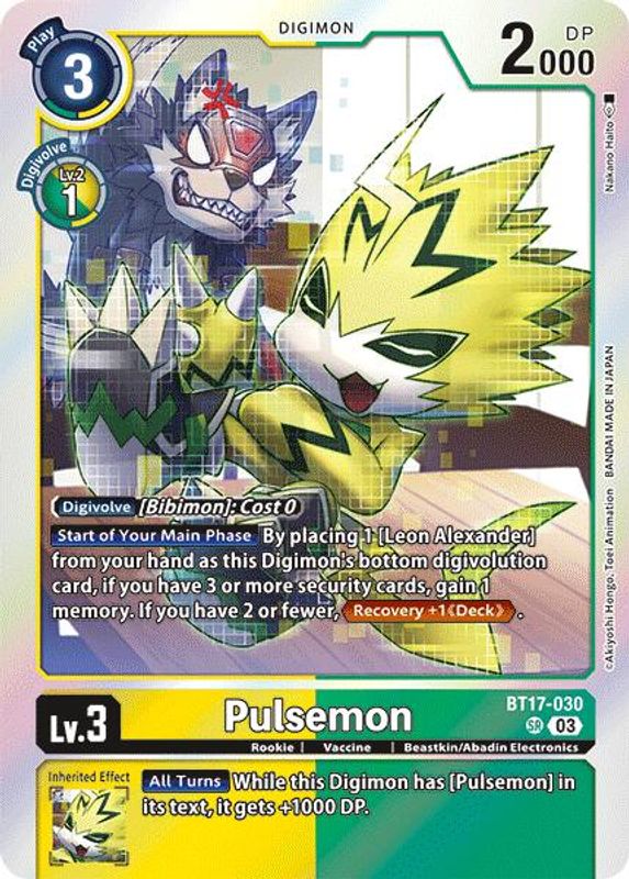 Pulsemon - BT17-030 - Super Rare