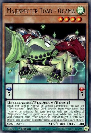 Majespecter Toad - Ogama - MZMI-EN074 - Rare - 1st Edition