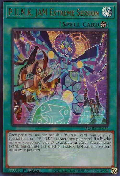 P.U.N.K. JAM Extreme Session - BLMM-EN080 - Ultra Rare - 1st Edition